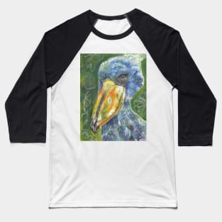 Shoe bill bird drawing Original style multicolor Baseball T-Shirt